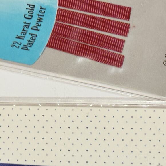 Vintage Set Of 2 Mastercraft Bookmarks Clip With Ribbon Isaiah 40:31 Gold T17 - Picture 7 of 8